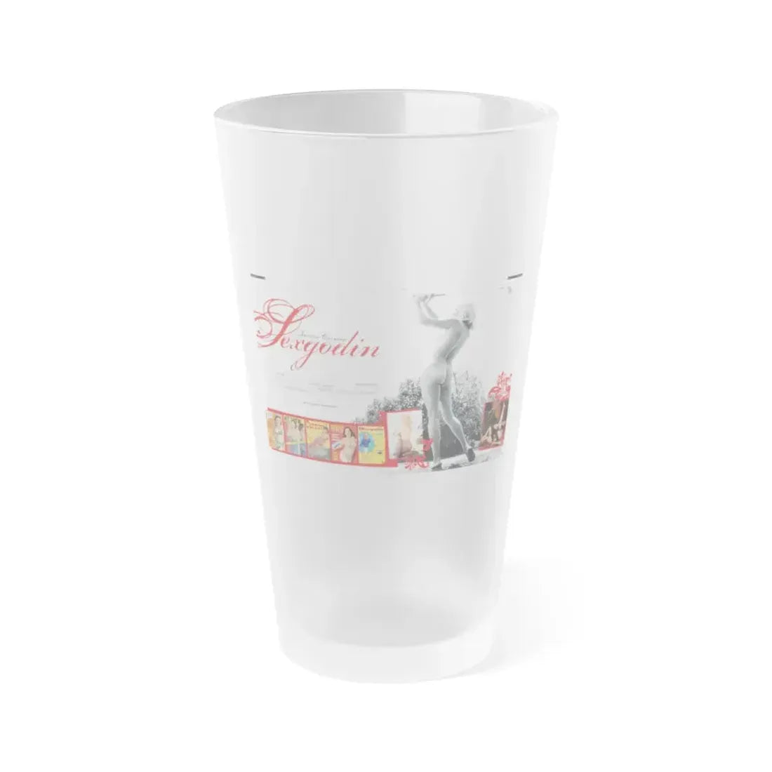 Jeanne Carmen #222 - German Mag. Layout (Vintage Female Icon) Frosted Pint Glass 16oz 16oz Frosted - Go Mug Yourself
