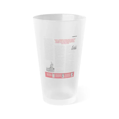 Jeanne Carmen #224 - German Mag. Layout (Vintage Female Icon) Frosted Pint Glass 16oz 16oz Frosted - Go Mug Yourself