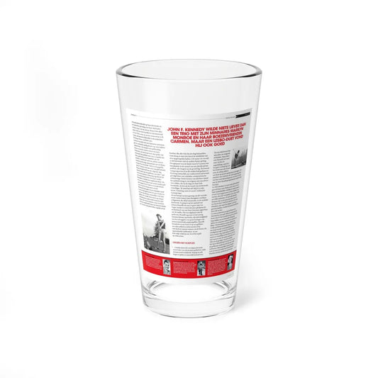 Jeanne Carmen #224 - German Mag. Layout (Vintage Female Icon) Pint Glass 16oz 16oz - Go Mug Yourself