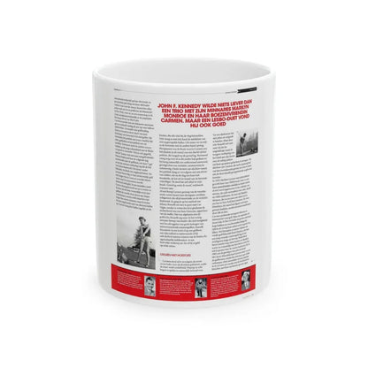 Jeanne Carmen #224 - German Mag. Layout (Vintage Female Icon) White Coffee Mug 11oz - Go Mug Yourself