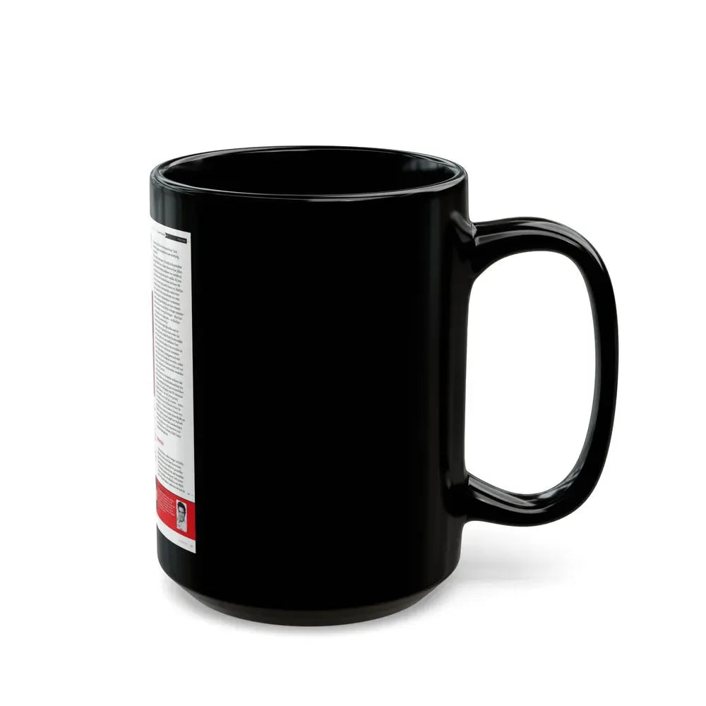 Jeanne Carmen #226 - German Mag. Layout (Vintage Female Icon) Black Coffee Mug - Go Mug Yourself