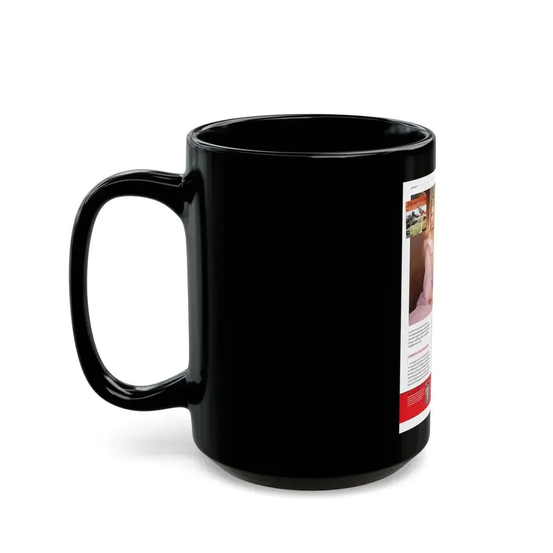 Jeanne Carmen #226 - German Mag. Layout (Vintage Female Icon) Black Coffee Mug - Go Mug Yourself