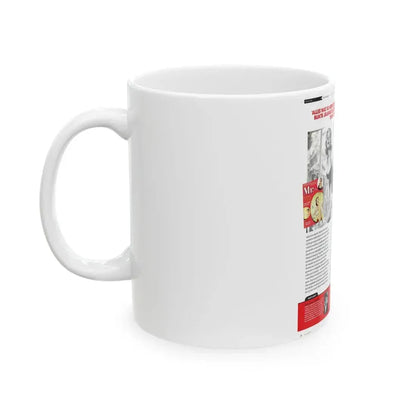 Jeanne Carmen #227 - German Mag. Layout (Vintage Female Icon) White Coffee Mug - Go Mug Yourself
