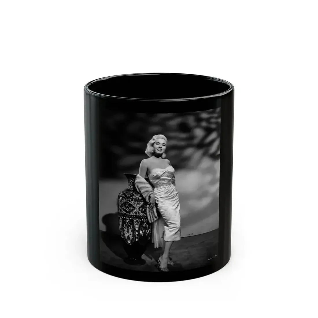 Jeanne Carmen #231 (Vintage Female Icon) Black Coffee Mug 11oz - Go Mug Yourself