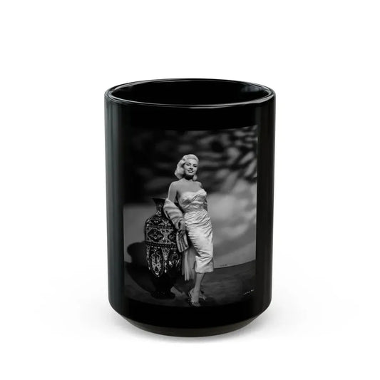 Jeanne Carmen #231 (Vintage Female Icon) Black Coffee Mug 15oz - Go Mug Yourself