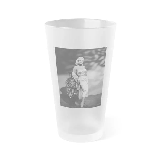 Jeanne Carmen #231 (Vintage Female Icon) Frosted Pint Glass 16oz 16oz Frosted - Go Mug Yourself