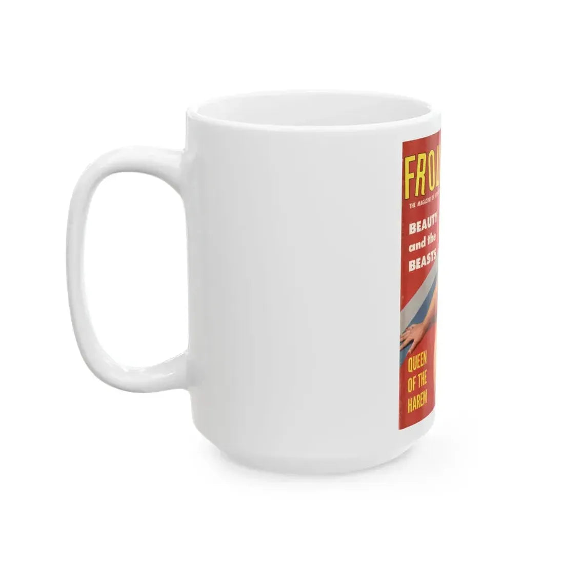 Jeanne Carmen #322 - Carmen on Cover of FROLIC Mag. Dec. '53 (Vintage Female Icon) White Coffee Mug - Go Mug Yourself