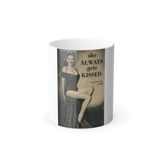 Jeanne Carmen #323 - [Page 85] Page 1 of 5 with B&W Pin-Up Pic from PHOTO Digest Mag. Sept. '53 (Vintage Female Icon) Color Changing Coffee Mug 11oz - Go Mug Yourself