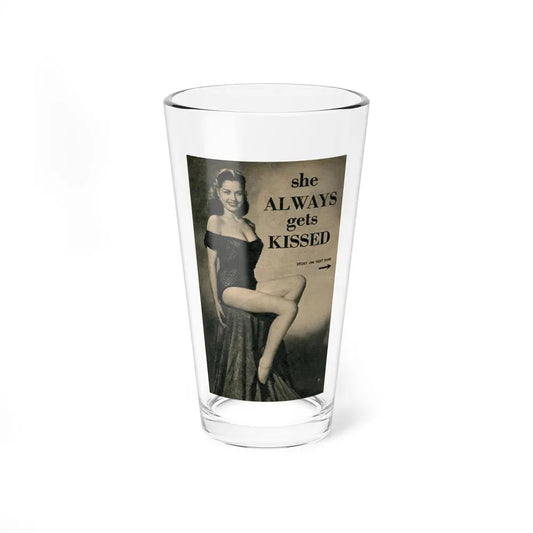 Jeanne Carmen #323 - Page 85 Page 1 of 5 with B&W Pin-Up Pic from PHOTO Digest Mag. Sept. '53 (Vintage Female Icon) Pint Glass 16oz 16oz - Go Mug Yourself