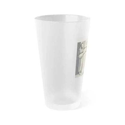 Jeanne Carmen #324 - Page 86 & 87 Pages 2 & 3 of 5 with 2 B&W Pin-Up Pics from PHOTO Digest Mag. Sept. '53 (Vintage Female Icon) Frosted Pint Glass 16oz - Go Mug Yourself