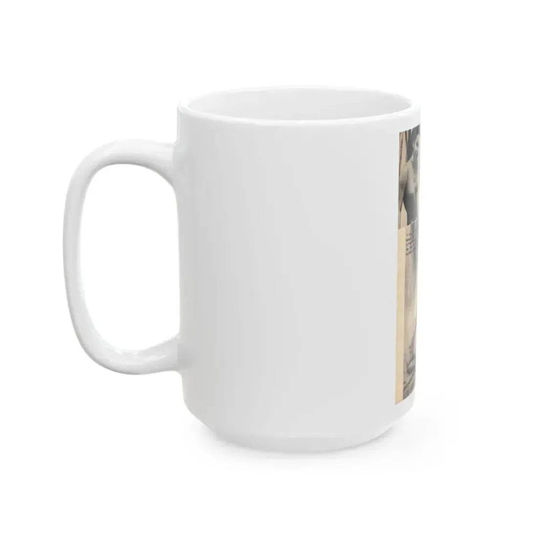 Jeanne Carmen #327 - Page 132 Pages 3 of 3 with 1 B&W Pin-Up Pic also B&W Glamour Shot from TAB Digest Mag. Jan. '54 (Vintage Female Icon) White Coffee Mug - Go Mug Yourself