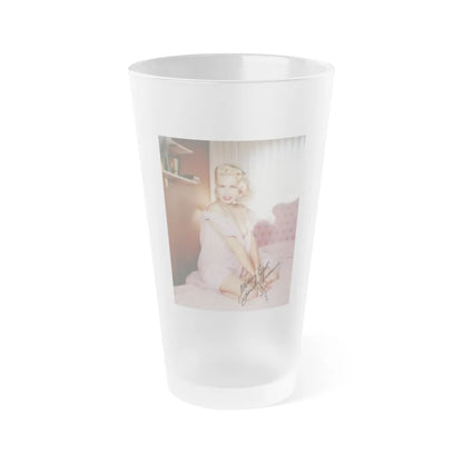 Jeanne Carmen #45 (Vintage Female Icon) Frosted Pint Glass 16oz-16oz-Frosted-Go Mug Yourself