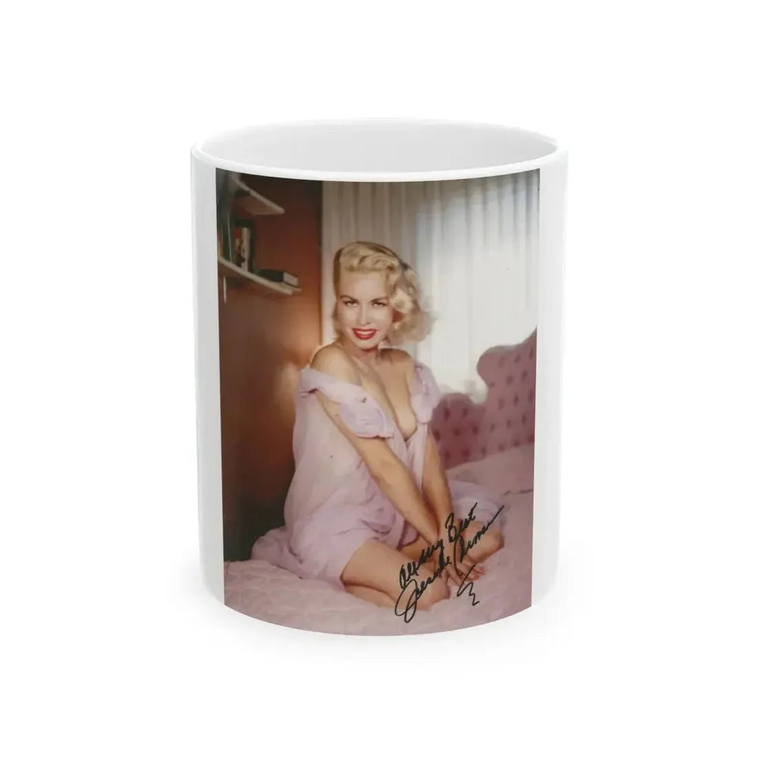 Jeanne Carmen #45 (Vintage Female Icon) White Coffee Mug 11oz - Go Mug Yourself