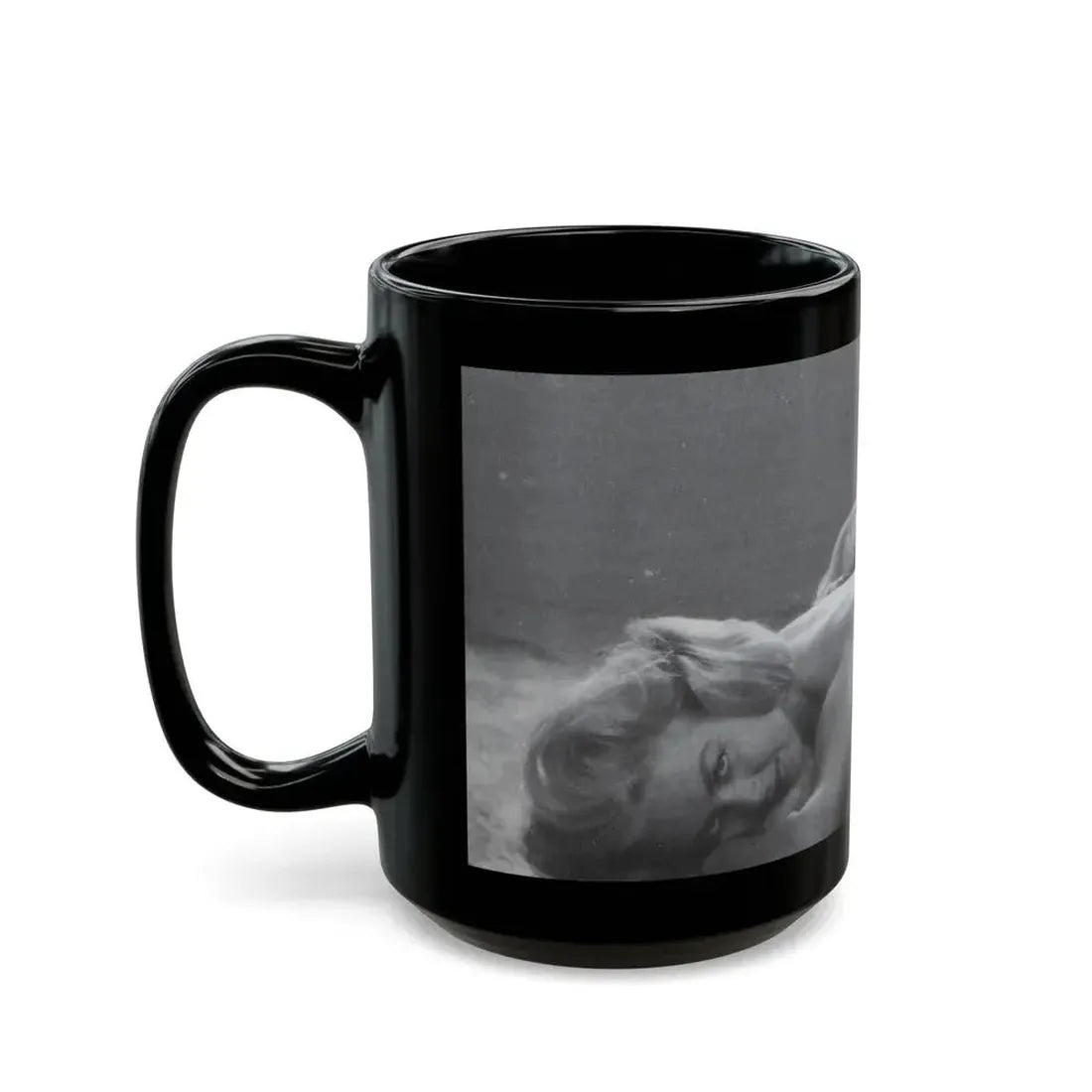 Jeanne Carmen #46 (Vintage Female Icon) Black Coffee Mug - Go Mug Yourself