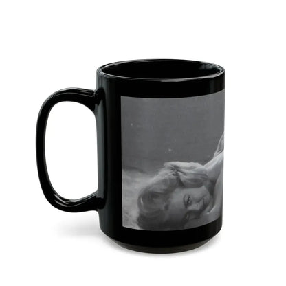 Jeanne Carmen #46 (Vintage Female Icon) Black Coffee Mug - Go Mug Yourself