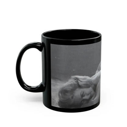 Jeanne Carmen #46 (Vintage Female Icon) Black Coffee Mug - Go Mug Yourself