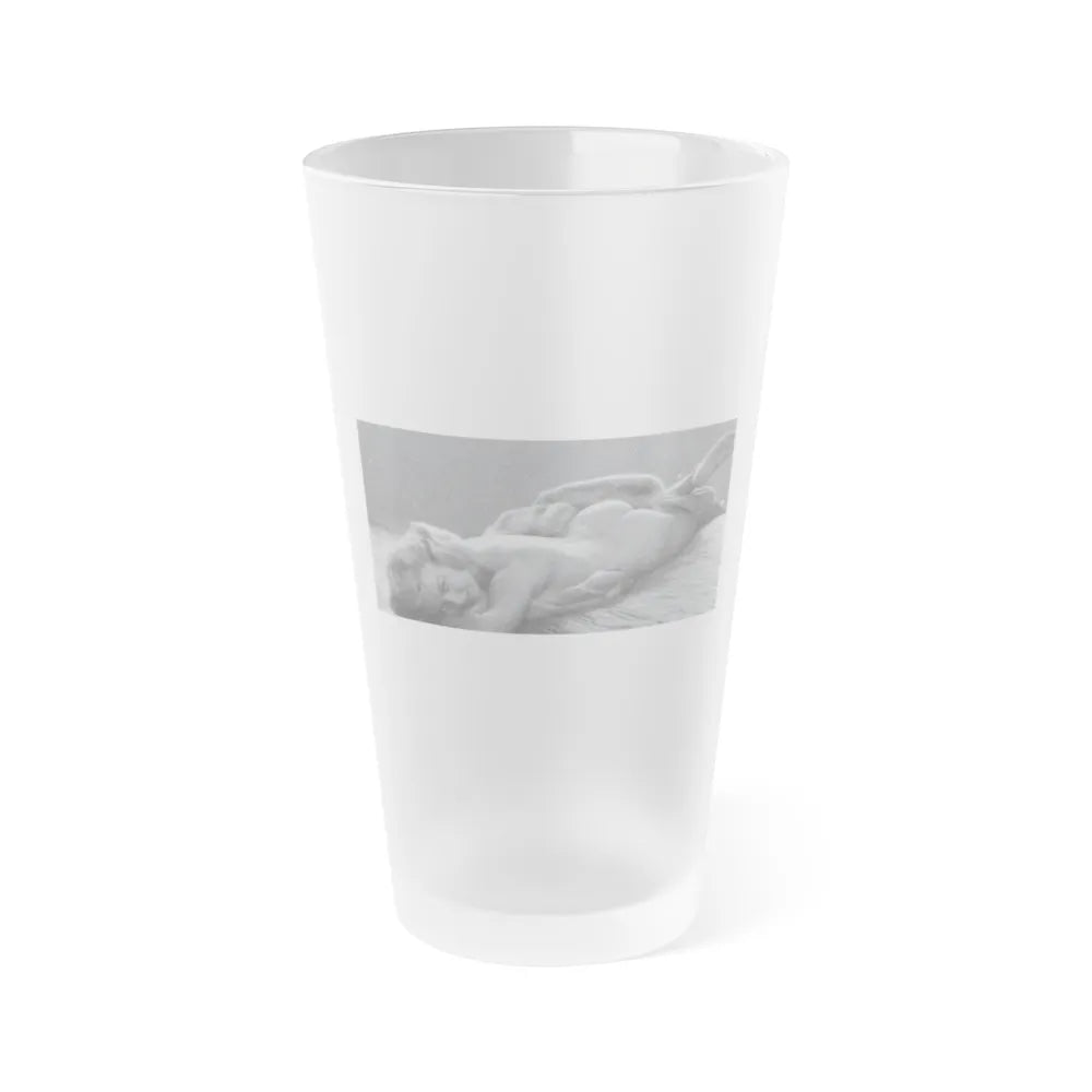 Jeanne Carmen #46 (Vintage Female Icon) Frosted Pint Glass 16oz-16oz-Frosted-Go Mug Yourself