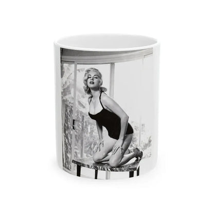 Jeanne Carmen #50 (Vintage Female Icon) White Coffee Mug 11oz - Go Mug Yourself