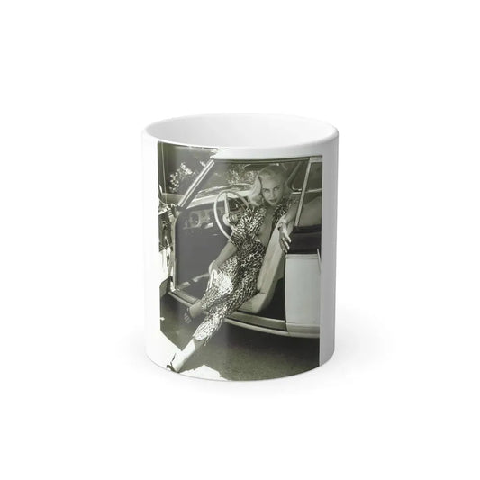 Jeanne Carmen #52 (Vintage Female Icon) Color Changing Coffee Mug 11oz - Go Mug Yourself