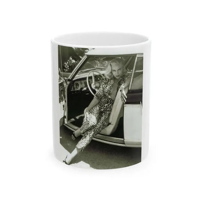 Jeanne Carmen #52 (Vintage Female Icon) White Coffee Mug 11oz - Go Mug Yourself