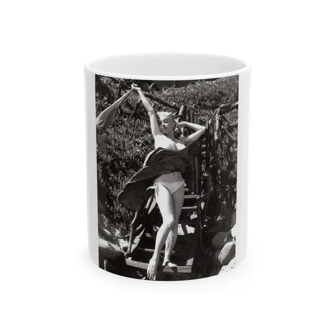 Jeanne Carmen #54 (Vintage Female Icon) White Coffee Mug 11oz - Go Mug Yourself