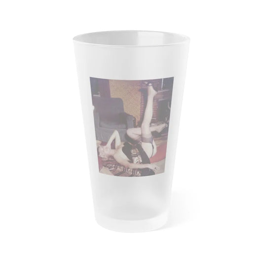 Jeanne Carmen #56 (Vintage Female Icon) Frosted Pint Glass 16oz-16oz-Frosted-Go Mug Yourself