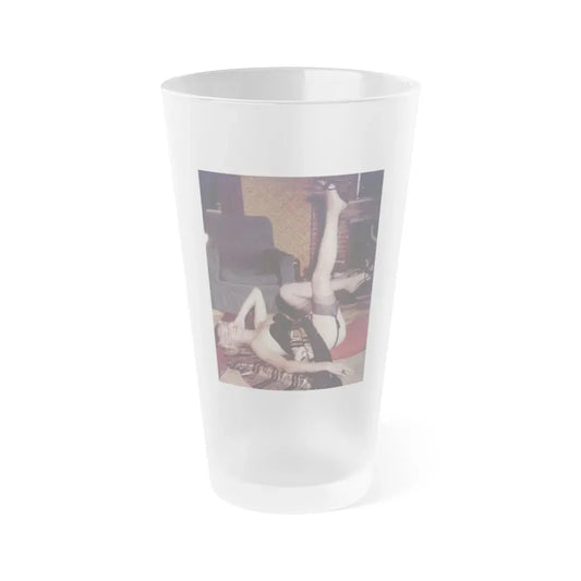 Jeanne Carmen #56 (Vintage Female Icon) Frosted Pint Glass 16oz 16oz Frosted - Go Mug Yourself