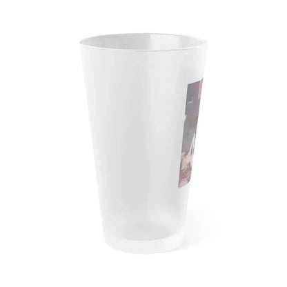 Jeanne Carmen #56 (Vintage Female Icon) Frosted Pint Glass 16oz - Go Mug Yourself