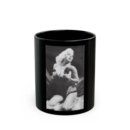Jeanne Carmen #65 (Vintage Female Icon) Black Coffee Mug 11oz - Go Mug Yourself