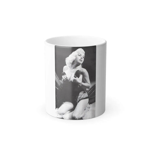Jeanne Carmen #65 (Vintage Female Icon) Color Changing Coffee Mug 11oz - Go Mug Yourself