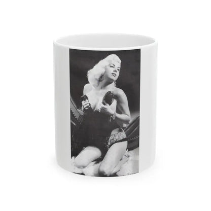 Jeanne Carmen #65 (Vintage Female Icon) White Coffee Mug 11oz - Go Mug Yourself