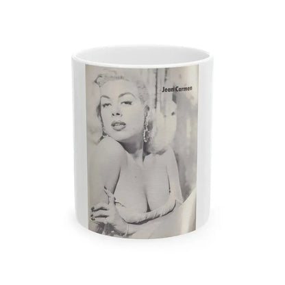 Jeanne Carmen #70 (Vintage Female Icon) White Coffee Mug 11oz - Go Mug Yourself
