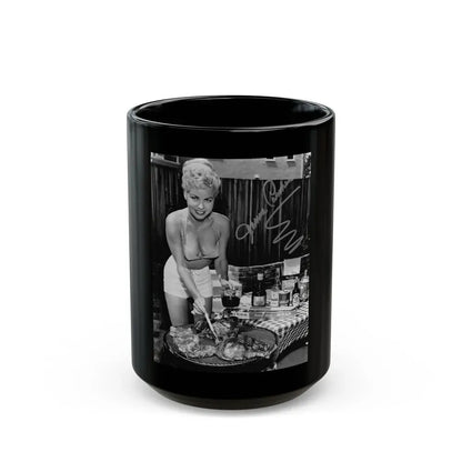 Jeanne Carmen #84 1 (Vintage Female Icon) Black Coffee Mug 15oz - Go Mug Yourself