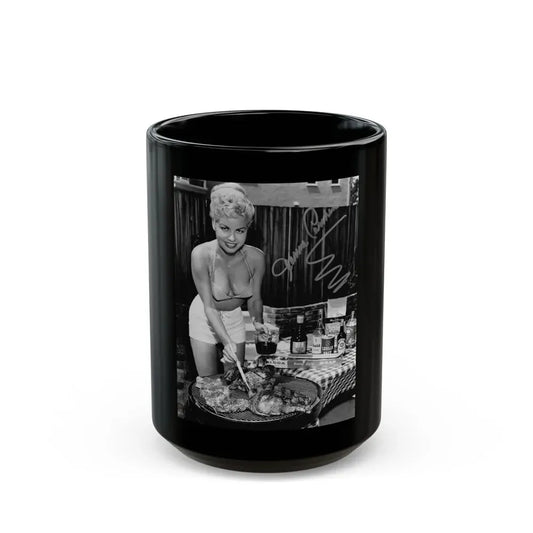 Jeanne Carmen #84 1 (Vintage Female Icon) Black Coffee Mug 15oz - Go Mug Yourself