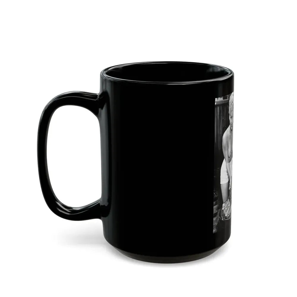 Jeanne Carmen #84 1 (Vintage Female Icon) Black Coffee Mug - Go Mug Yourself