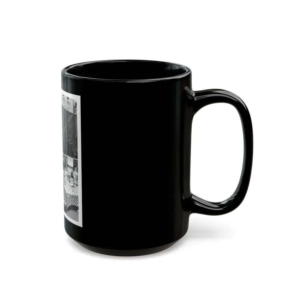 Jeanne Carmen #84 (Vintage Female Icon) Black Coffee Mug - Go Mug Yourself