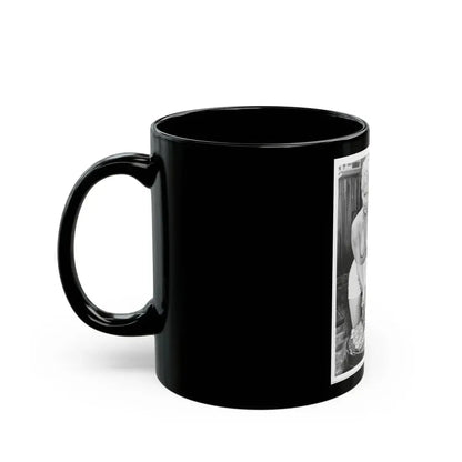 Jeanne Carmen #84 (Vintage Female Icon) Black Coffee Mug - Go Mug Yourself