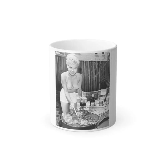 Jeanne Carmen #84 (Vintage Female Icon) Color Changing Coffee Mug 11oz - Go Mug Yourself