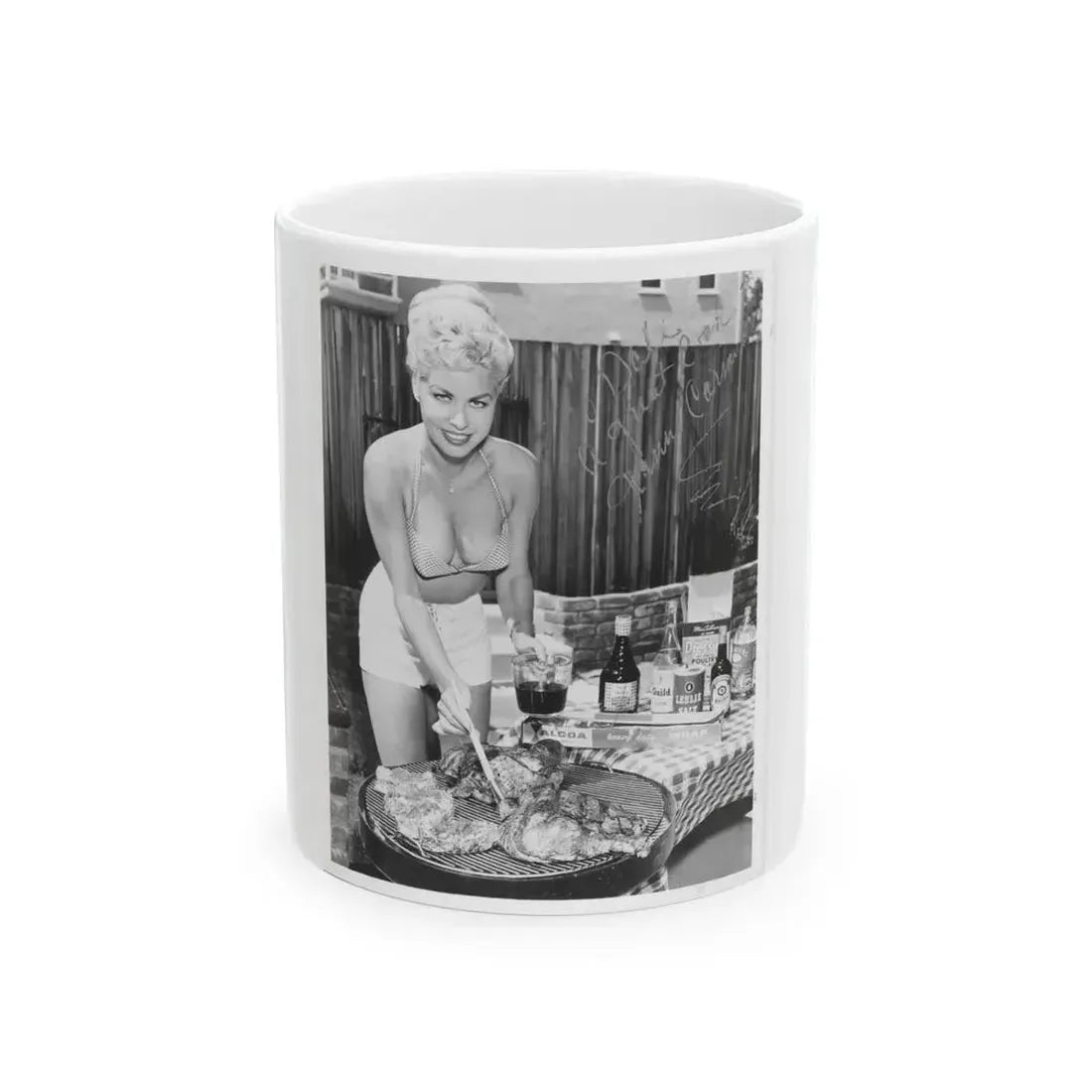 Jeanne Carmen #84 (Vintage Female Icon) White Coffee Mug 11oz - Go Mug Yourself
