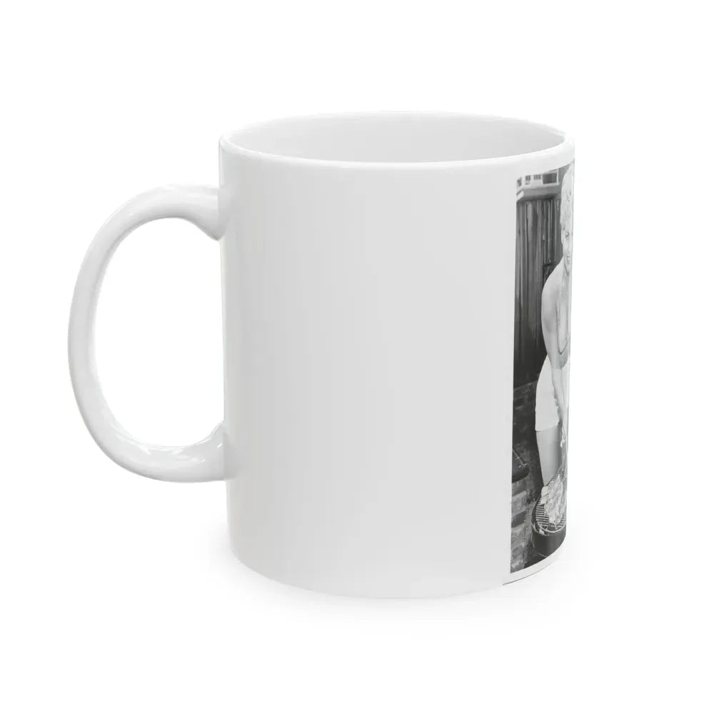 Jeanne Carmen #84 (Vintage Female Icon) White Coffee Mug - Go Mug Yourself