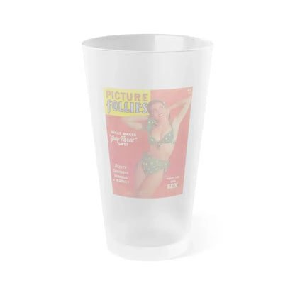 Jeanne Carmen #86 - Mag. Cover (Vintage Female Icon) Frosted Pint Glass 16oz 16oz Frosted - Go Mug Yourself