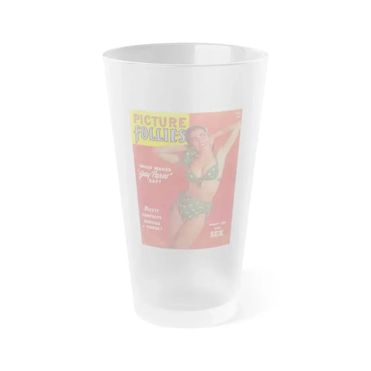 Jeanne Carmen #86 - Mag. Cover (Vintage Female Icon) Frosted Pint Glass 16oz 16oz Frosted - Go Mug Yourself