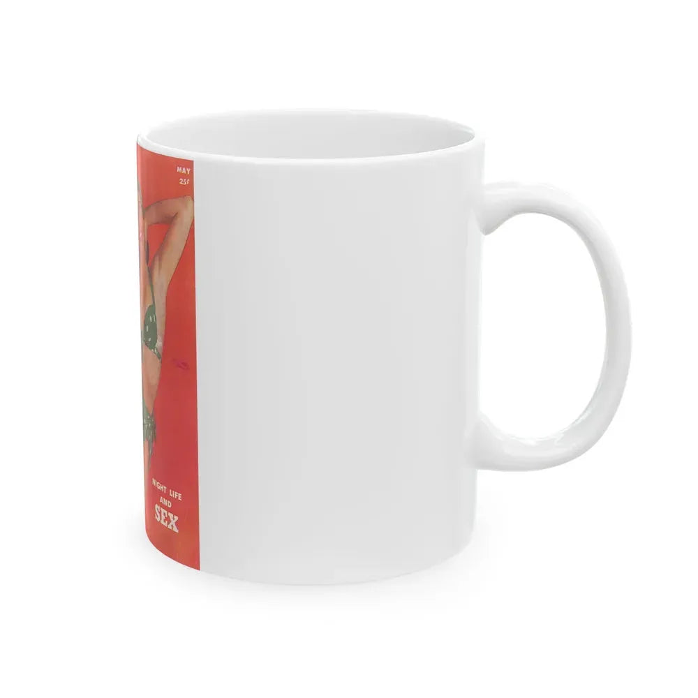 Jeanne Carmen #86 - Mag. Cover (Vintage Female Icon) White Coffee Mug - Go Mug Yourself