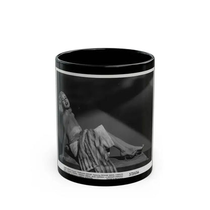 Jeanne Carmen #91 (Vintage Female Icon) Black Coffee Mug 11oz - Go Mug Yourself