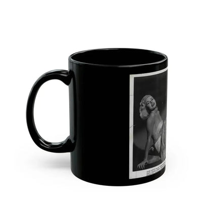 Jeanne Carmen #91 (Vintage Female Icon) Black Coffee Mug - Go Mug Yourself