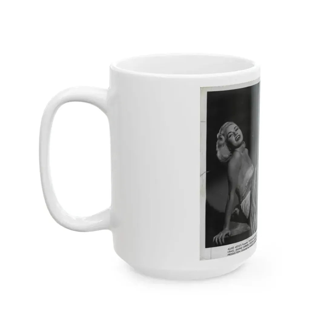 Jeanne Carmen #91 (Vintage Female Icon) White Coffee Mug - Go Mug Yourself