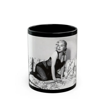 Jeanne Carmen #92 1 (Vintage Female Icon) Black Coffee Mug 11oz - Go Mug Yourself