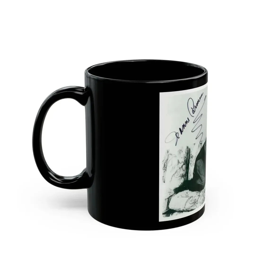 Jeanne Carmen #92 (Vintage Female Icon) Black Coffee Mug - Go Mug Yourself