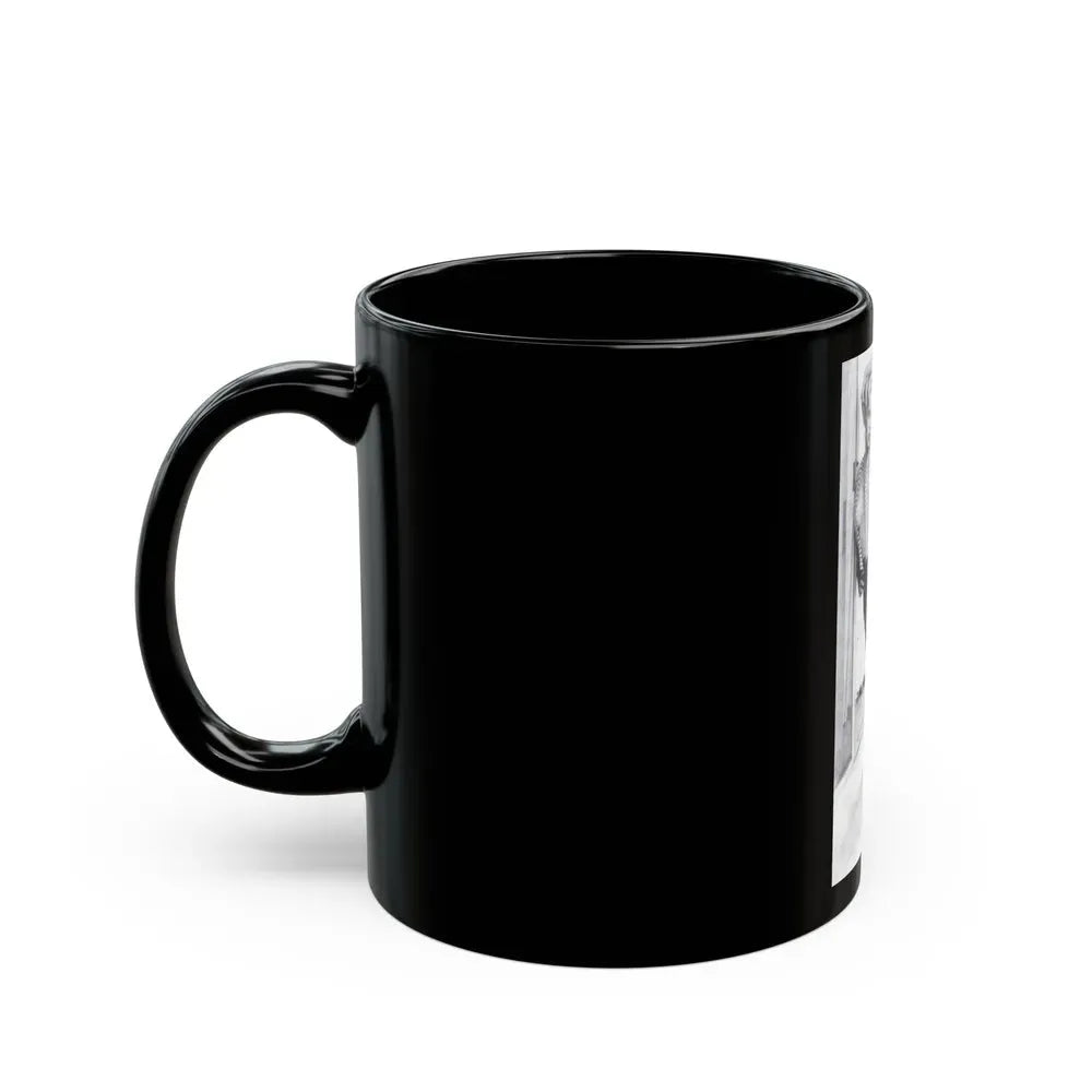 Jeanne Carmen #97 (Vintage Female Icon) Black Coffee Mug - Go Mug Yourself