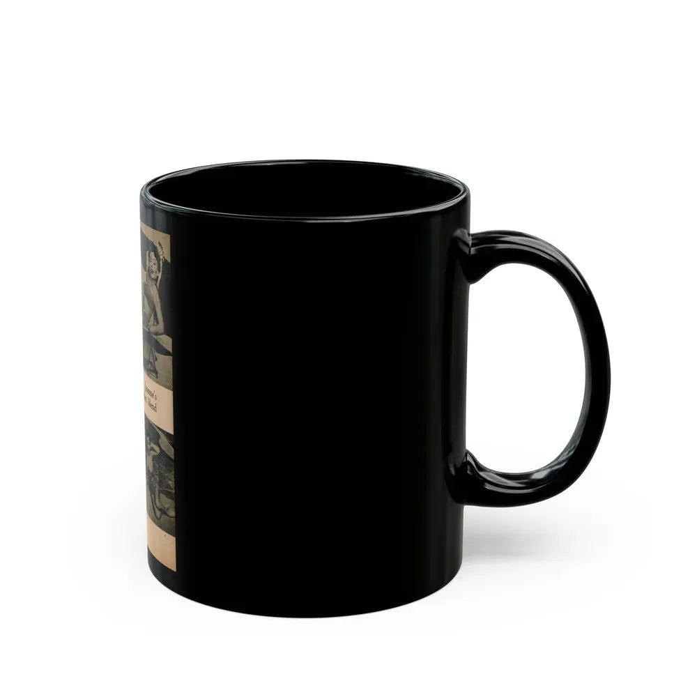 Jeanne Crain #105 - Pages 7 of 7 with, 3 B&W Photos & 1 Caption from Sensation Digest Mag. '54 (Vintage Female Icon) Black Coffee Mug - Go Mug Yourself